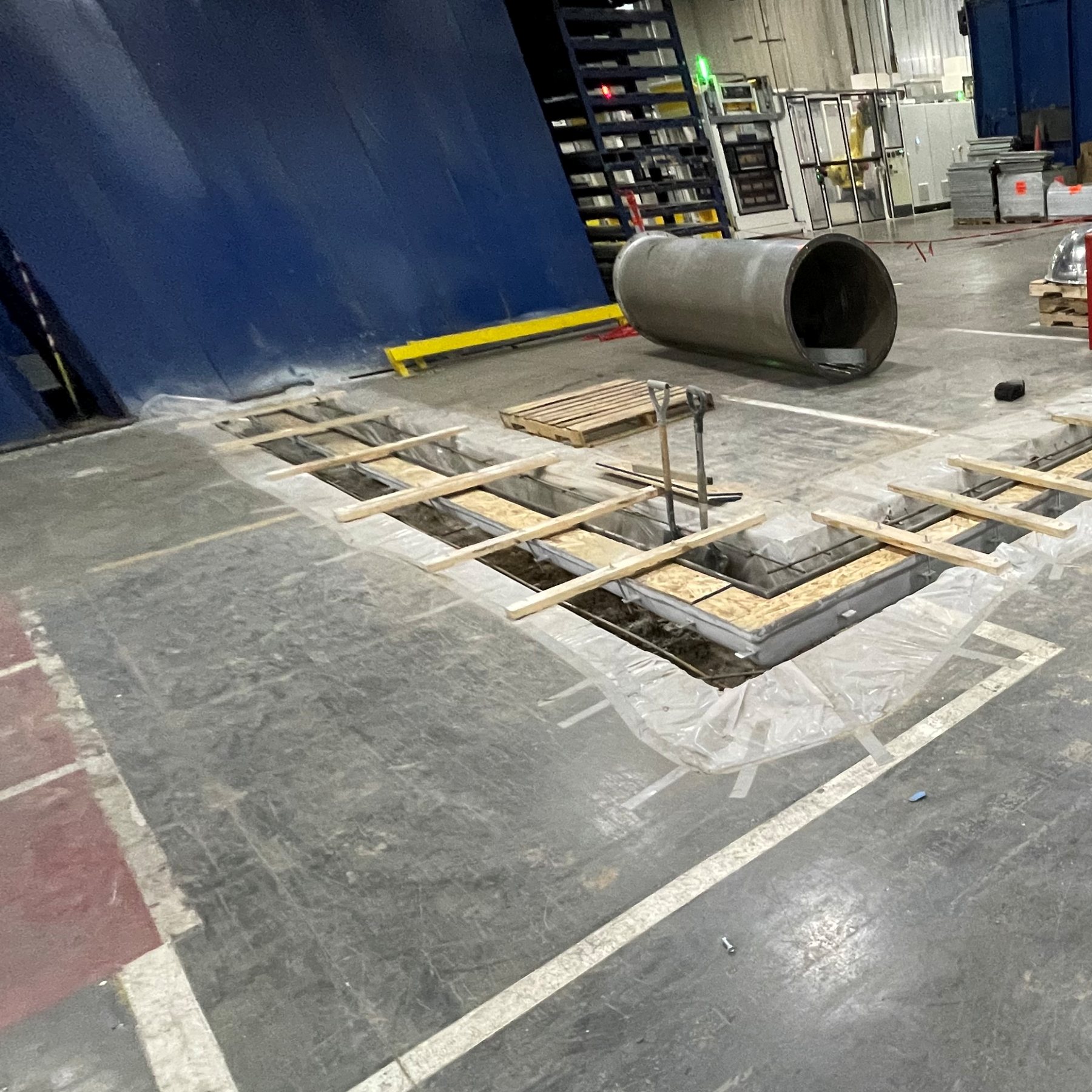 Industrial concrete demolition and replacement