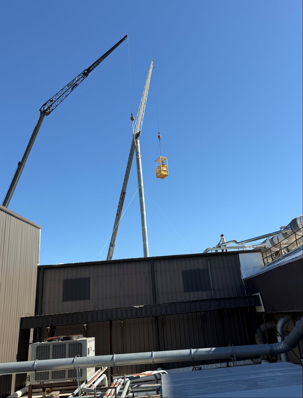 Industrial crane installation project
